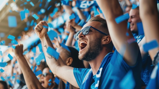 Bezpłatne zdjęcie stadion piłkarski pełen ludzi.