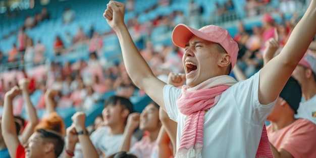 Bezpłatne zdjęcie stadion piłkarski pełen ludzi.