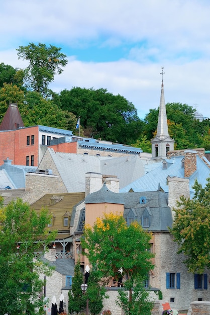 Bezpłatne zdjęcie stare budynki w quebec city