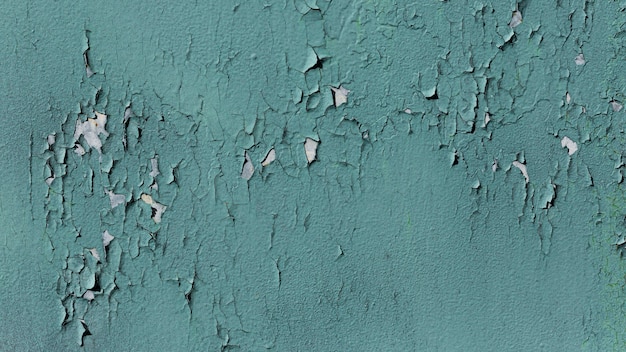 Stare niebieskie ściany z opadłej farby