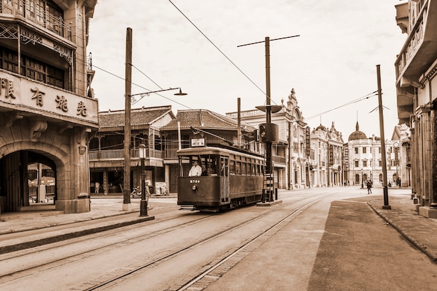 stary widok na miasto