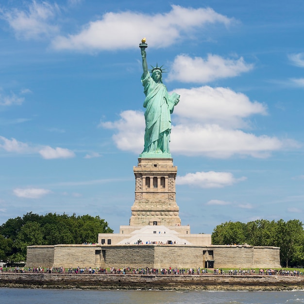 Bezpłatne zdjęcie statua wolności, liberty island, nowy jork.