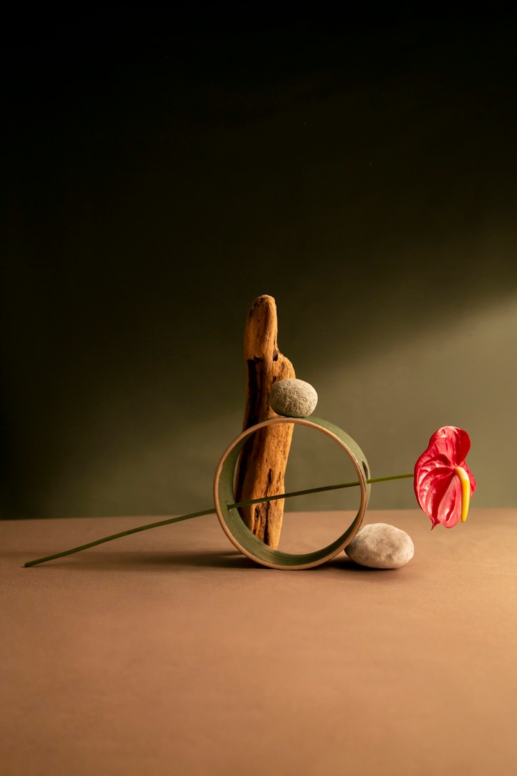 Bezpłatny plik Zdjęcie still life z roślinami deco