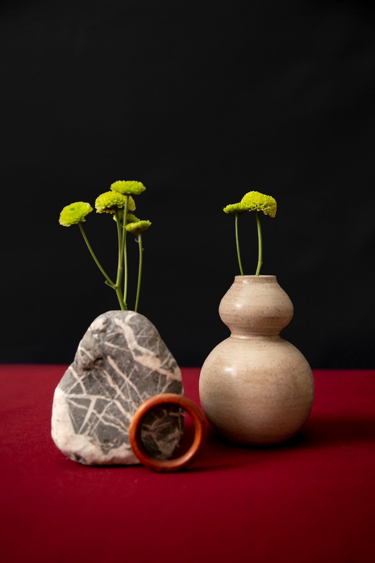Bezpłatny plik Zdjęcie still life z roślinami deco