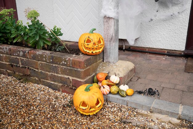 Straszne dekoracje domu na halloween