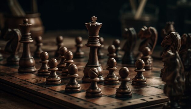 Strategiczna bitwa szachowa pokonuje przeciwności losu dzięki sukcesowi generowanemu przez sztuczną inteligencję