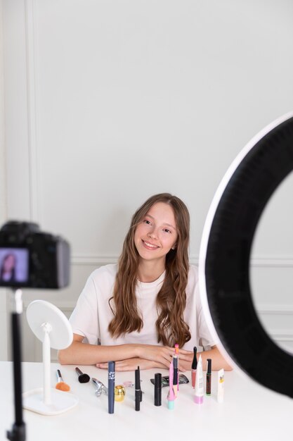 Streaming youtube artysta makijażu freelancer