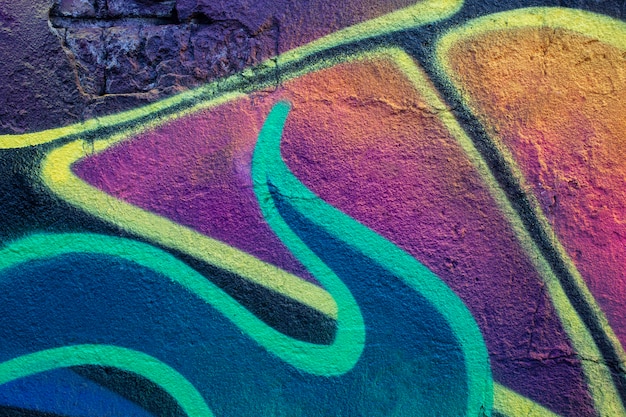 Bezpłatne zdjęcie streszczenie kreatywne tapety ścienne graffiti