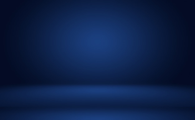 Bezpłatne zdjęcie streszczenie luksusowych gradientu niebieskie tło. gładki granatowy z czarnym banerem winiety studio.