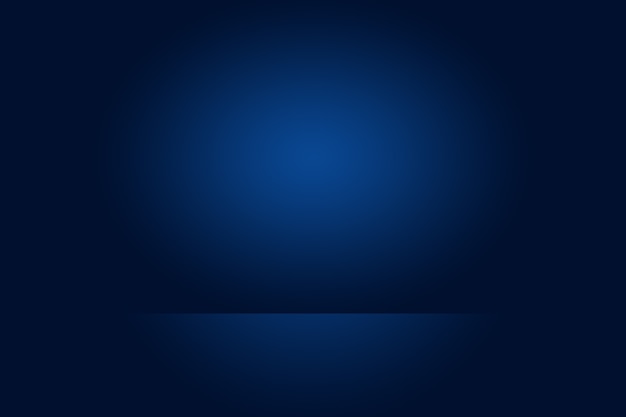 Bezpłatne zdjęcie streszczenie luksusowych gradientu niebieskie tło. gładki granatowy z czarnym winietą studio banner.