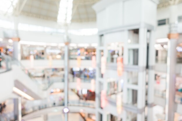 Streszczenie rozmycie centrum handlowe wnętrze