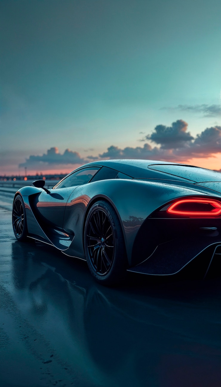 Bezpłatny plik Zdjęcie sunset supercar