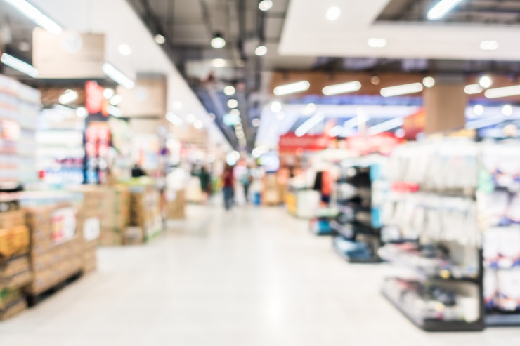Bezpłatny plik Zdjęcie supermarket rozmycie streszczenie