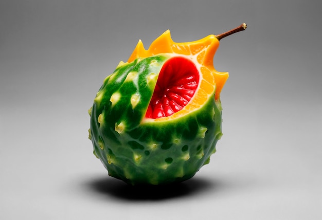 Bezpłatne zdjęcie surrealistyczne owoce w studiu