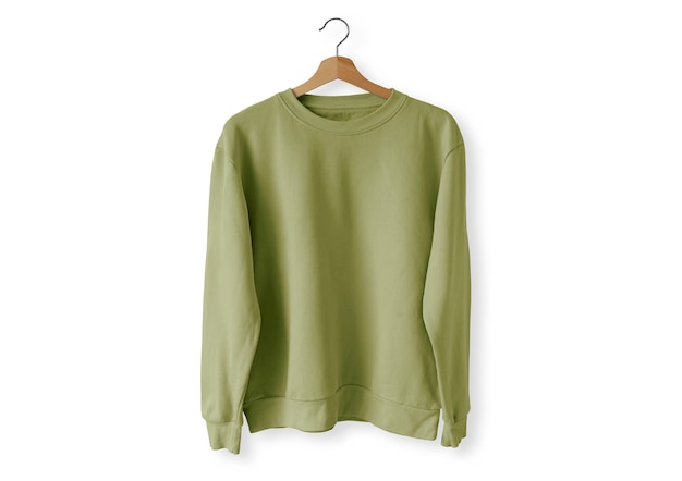 Sweter z zielonym przodem