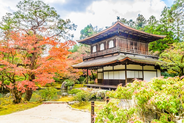 Bezpłatne zdjęcie Świątynia ginkakuji