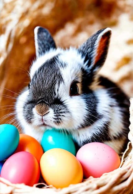 Święto Wielkanocne z uroczym królikiem