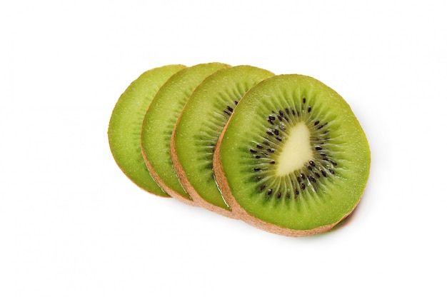 Świeża kiwi owoc odizolowywająca