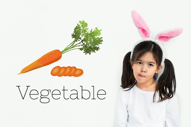 Świeża marchewka Zdrowe odżywianie warzywne jedzenie graficzne
