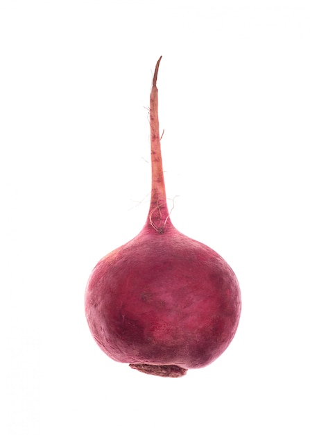 Świeży beetroot odizolowywający nad bielem