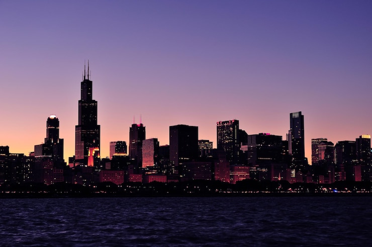 Bezpłatny plik Zdjęcie sylwetka chicago