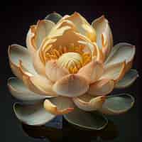 Bezpłatne zdjęcie symbol kwiatu lotosu duchowości i wzrostu generowany przez sztuczną inteligencję