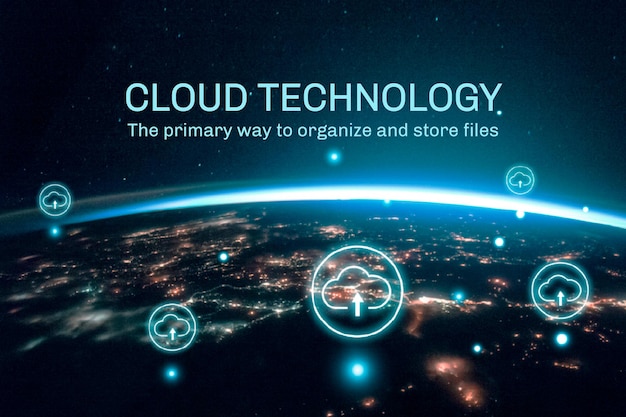 System sieci w chmurze z technologią cyfrową, zremiksowany z domeny publicznej przez NASA