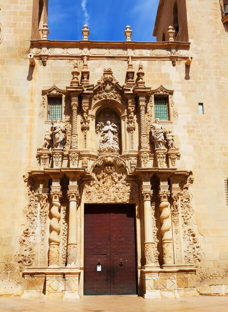 Szczegół bazylika De Santa Maria. Alicante