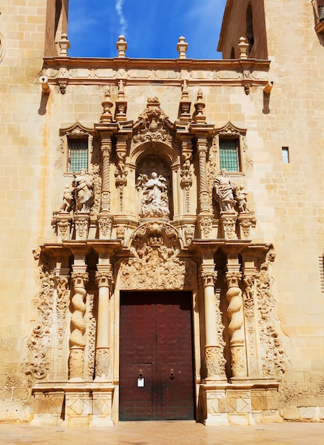 Szczegół bazylika De Santa Maria. Alicante