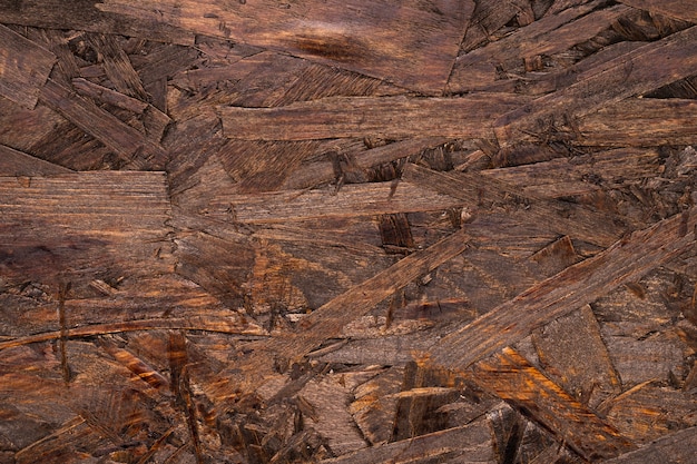Szczegółowa brązowa drewniana powierzchnia