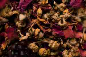 Bezpłatne zdjęcie szczegółowa kolekcja aromatycznych kwiatów
