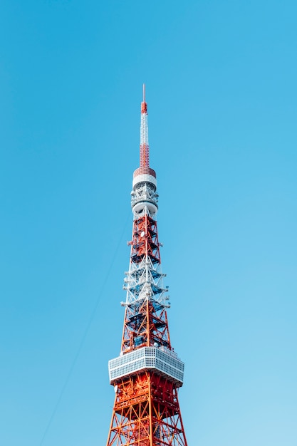 Bezpłatne zdjęcie szczyt wieży w tokio