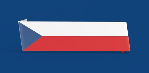 Sztandar z flagą Czech