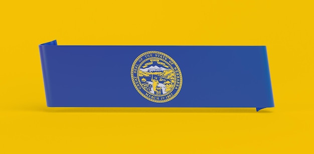 Sztandar z flagą Nebraski