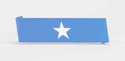 Bezpłatne zdjęcie sztandar z flagą somalii