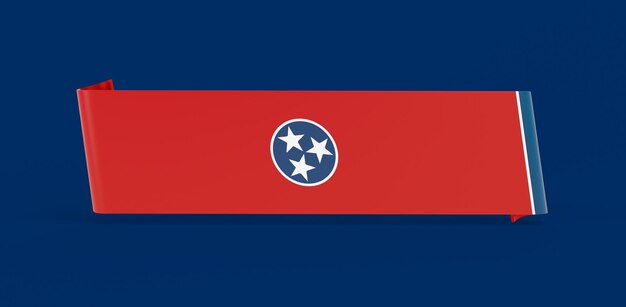 Bezpłatne zdjęcie sztandar z flagą tennessee