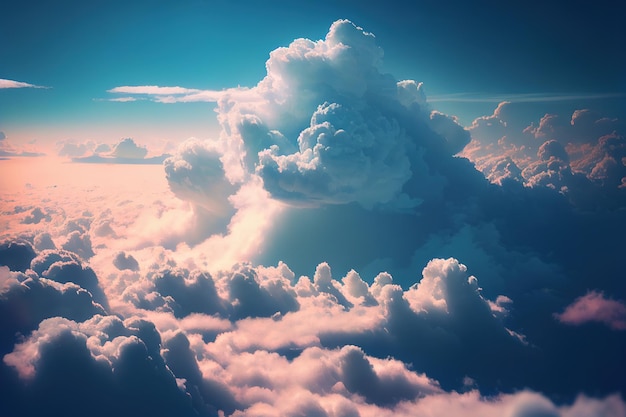 Tapeta Niebo nad chmurami Kinowe chmury 2