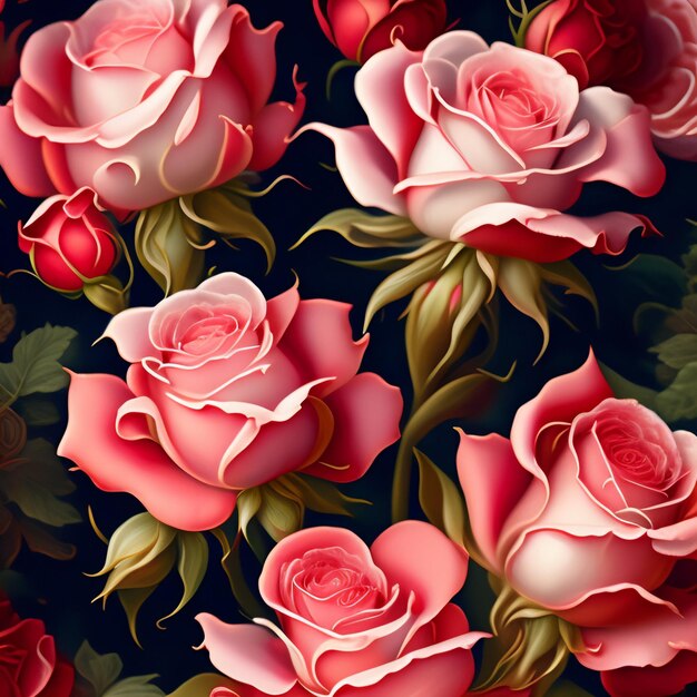 Tapeta przedstawiająca róże ze słowem róże