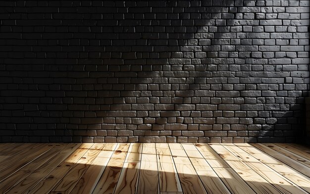 Tekstura powierzchni ściany z czarnej cegły