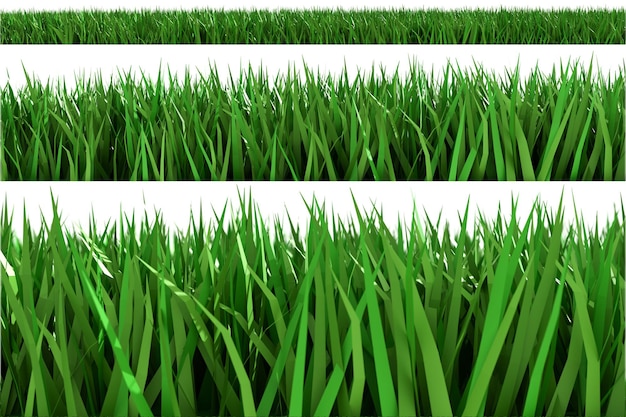 Tekstura zielonej trawy na tle zielony wzór trawnika i teksturowane tło renderowania 3d