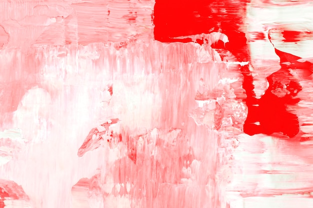 Teksturowana tapeta w tle w czerwonej farbie akrylowej