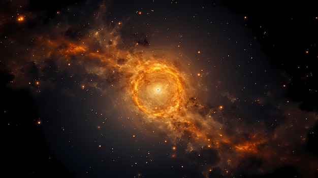 Bezpłatne zdjęcie tło galaktyki w stylu fantasy