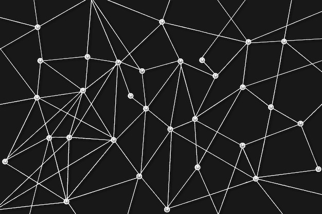 Tło Sieci Biznesowej, łączenie Kropek, Projektowanie Technologii