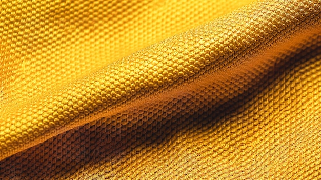 Bezpłatne zdjęcie tło tekstury z generatywną sztuczną inteligencją złotej tkaniny