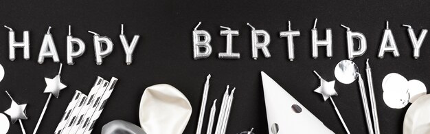 Układ płaskich elementów urodzinowych