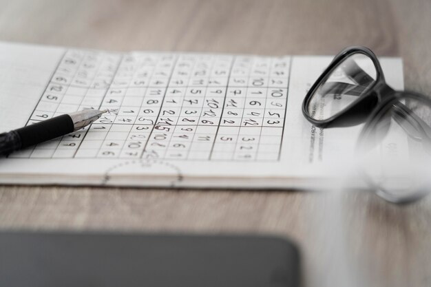 Układ strony gry Sudoku