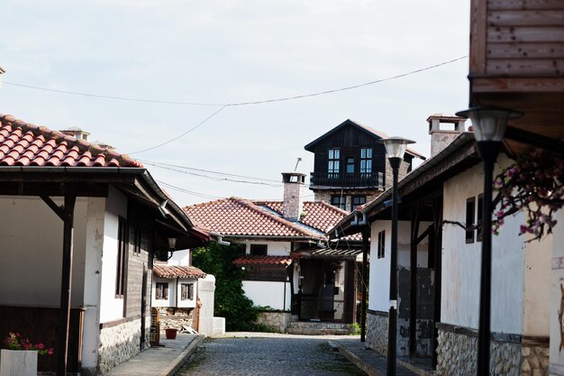 Ulice portowego miasta Nesebar Bułgaria