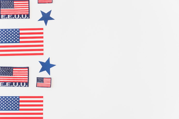 Bezpłatny plik Zdjęcie usa flaga na błękitnym tle