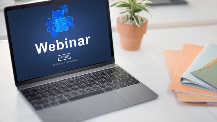 Bezpłatny plik Zdjęcie webinar online strona internetowa strona internetowa koncepcja strony internetowej