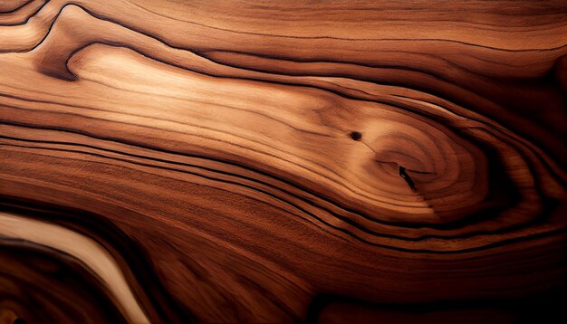 Wiązana drewniana deska na ciemnej drewnianej podłodze wygenerowana przez sztuczną inteligencję